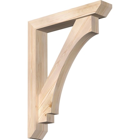 Ekena Millwork Imperial Slat Smooth Bracket w/ Offset Brace, Douglas Fir, 5 1/2"W x 30"D x 38"H BKT0604X30X38IMP06SDF